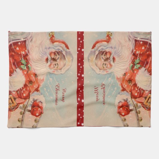 Santas Sleigh Ride Theedoek (Horizontaal)