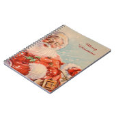 Santas Sleigh Ride Vintage Christmas Notitieboek (Linkerzijde)