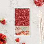 Santas Sleigh Ride Vintage Christmas Placemat Servet<br><div class="desc">Hier komt de kerstman door sneeuw en sneeuwstorm op kerstavond op deze papieren gastendoeken.</div>