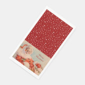 Santas Sleigh Ride Vintage Christmas Placemat Servet (Hoek)