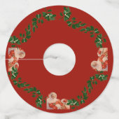 Santas Sleigh Ride Wijnglaslabel (Voorkant)