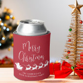 Santas Sleigh Rood Kerstfeest Blikjeskoeler