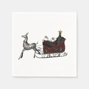 Santas Sleigh Servet