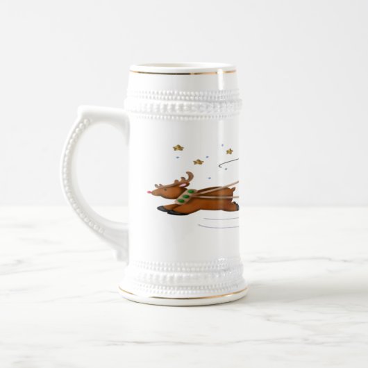 Santa's Sleigh - Stein Bierpul (Links)