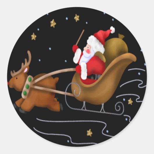 Santa's Sleigh - Sticker Sheet (Voorkant)