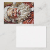 Santas Smiles Holiday Kaart Notitiekaartje (Voorkant / Achterkant)