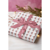 Santa's Snowbird Flamingo Cadeaupapier