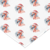 Santa's Snowbird Flamingo Korte Tafelloper (Hoek)