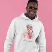 Santa's Snowbird Flamingo, op maat Hoodie
