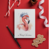 Santa's Snowbird Flamingo, op maat Kaart