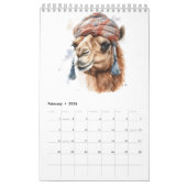 Santa's Snowbird Flamingo, op maat Kalender (Feb 2026)