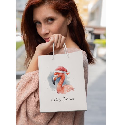 Santa's Snowbird Flamingo, op maat Klein Cadeauzakje