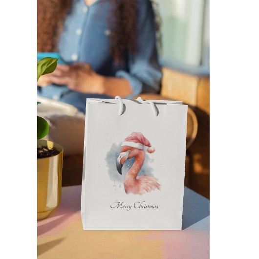 Santa's Snowbird Flamingo, op maat Klein Cadeauzakje