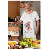 Santa's Snowbird Flamingo, op maat Standaard Schort