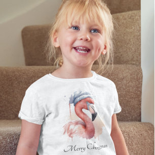 Santa's Snowbird Flamingo, op maat T-shirt