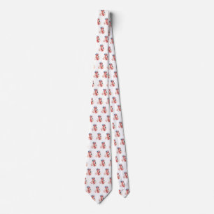 Santa's Snowbird Flamingo Stropdas