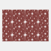 Santa's Snowy Express Retro-inpakpapier Inpakpapier Vel (Voorkant 2)