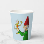 Santa's Speelgoed Maker Papieren Bekers (Voorkant)