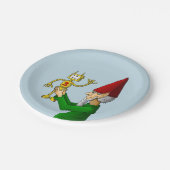 Santa's Speelgoed Maker Papieren Bordje (Gekanteld)