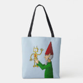 Santa's Speelgoed Maker Tote Bag (Achterkant)