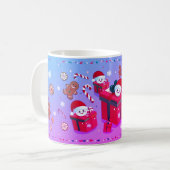 Santa's Speelse Geschenken Mok (Voorkant links)