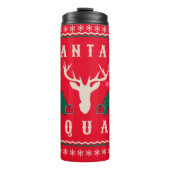 Santa's Squad Ugly kerstSweater Thermosbeker (Voorkant)