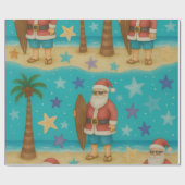 Santa's StarSurf Cadeaupapier