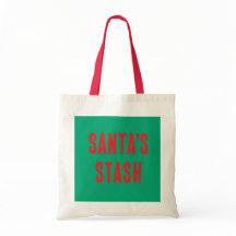 Santa's Stash Feestelijke Canvas tas