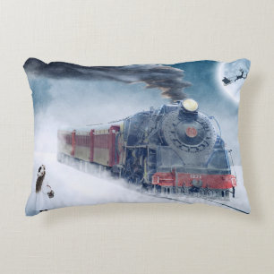 Santa's Steamline Accent Kussen