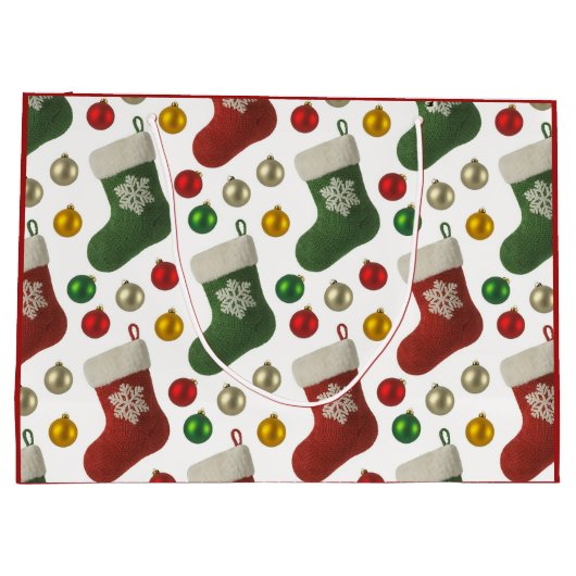 Santas Stocking Groot Cadeauzakje (Achterkant)