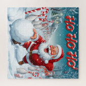 Santa's Strike! Christmas Candy Cane Bowling Legpuzzel (Horizontaal)