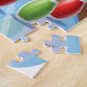 Santa's Strike! Christmas Candy Cane Bowling Legpuzzel (Zijkant)