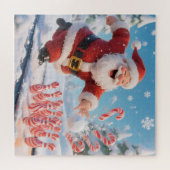 Santa's Strike! Christmas Candy Cane Bowling Legpuzzel (Horizontaal)