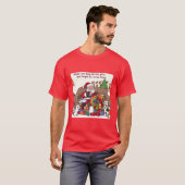 Santa's Struggle: The Wrapping Fail T-shirt (Voorkant volledig)