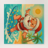 Santa's Summer Surf Adventure Legpuzzel (Horizontaal)