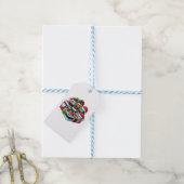 Santa's Sushi Delight - Feestelijke Kerstkunst Cadeaulabel (Met Touw)