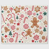 Santa's Sweets Cadeaupapier (Vlak)