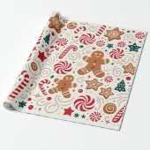 Santa's Sweets Cadeaupapier (Uitgerold)