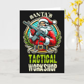 Santa's Tactical Workshop Santa Has Guns And Chris Kaart (Gele Bloem)
