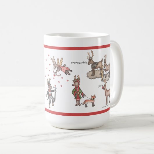 Santa's Team 15 oz. Mok (Voorkant rechts)