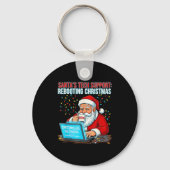 Santa's Tech Suprt_ Rebooting Christmas Funny Sleutelhanger (Voorkant)