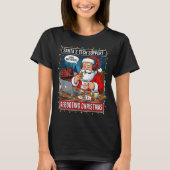 Santa's Tech Suprt_ Rebooting Christmas Funny  T-shirt (Voorkant)