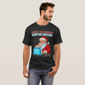 Santa's Tech Suprt_ Rebooting Christmas Funny  T-shirt (Voorkant volledig)