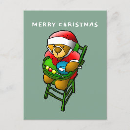 Santa's teddybeer briefkaart