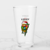 Santa's teddybeer glas (Voorkant)