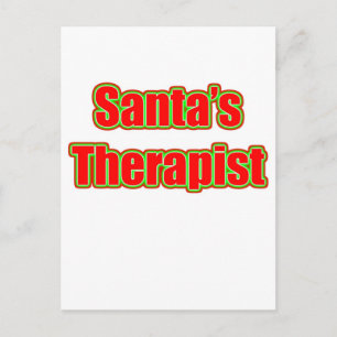 Santa's Therapist Feestdagenkaart