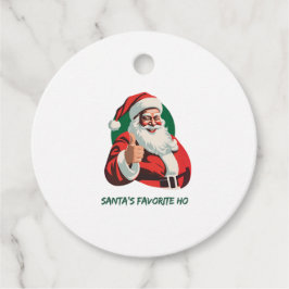 Santa's Thumbs-Up Favoriet Tags - Feestelijke vaka Bedankjes Labels