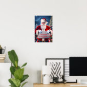 Santa's Tijdloze Yuletide Zegen Poster (Thuiskantoor)