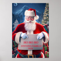Santa's Tijdloze Yuletide Zegen Poster