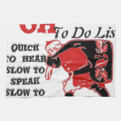 Santa's to-do lijst Collectie. Theedoek (Horizontaal)